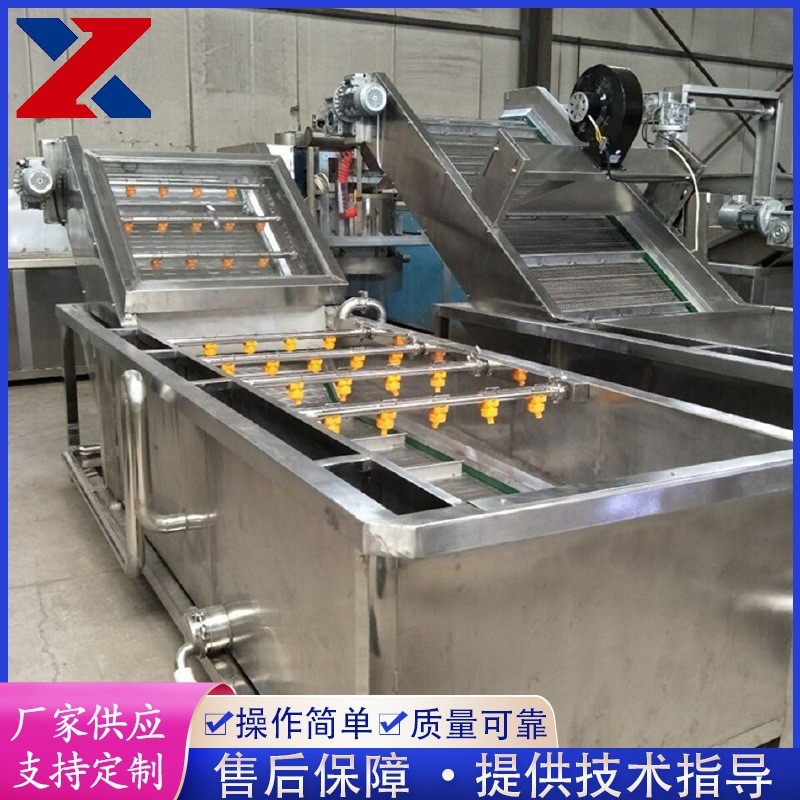 全自动果蔬清洗机 蓝莓粽叶清洗设备 不锈钢气泡清洗机 洗菜机图3