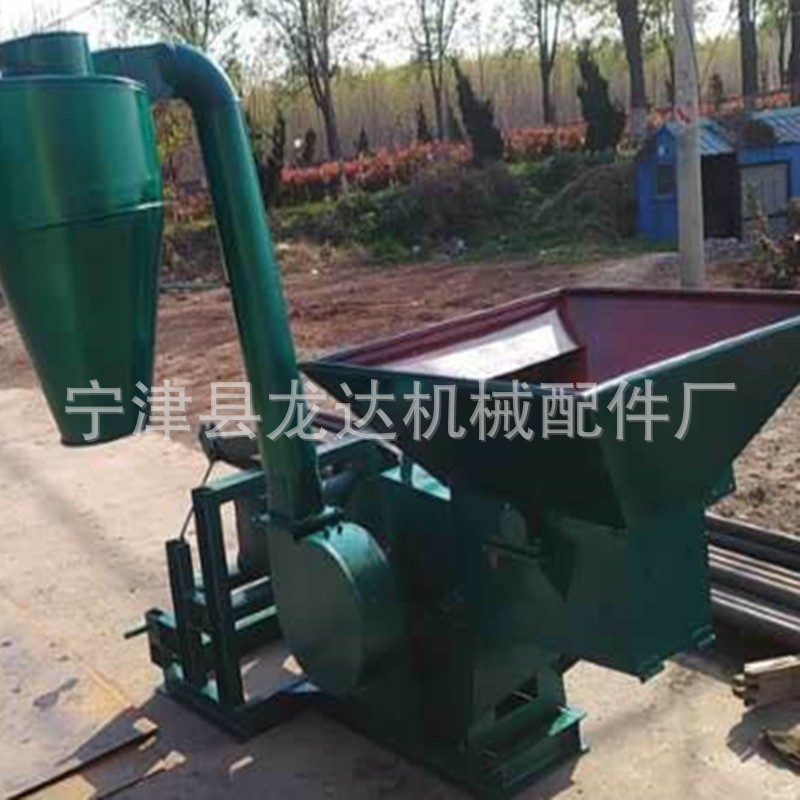 大型养殖饲料加工设备秸秆粉碎机 锤片式沙克龙青草饲料粉碎机图2