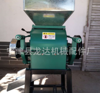 对辊式膨化饲料专用粉碎机 鱼饵饲料黄面面粉碎破碎机图5