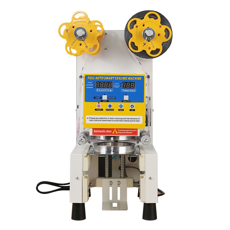 全自动奶茶店封口机 奶茶豆浆饮料商用封口机 智能封杯机图2