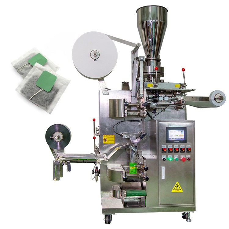 挂标挂线立式茶叶咖啡颗粒 无纺布袋泡茶 全自动内外袋茶叶包装机图5
