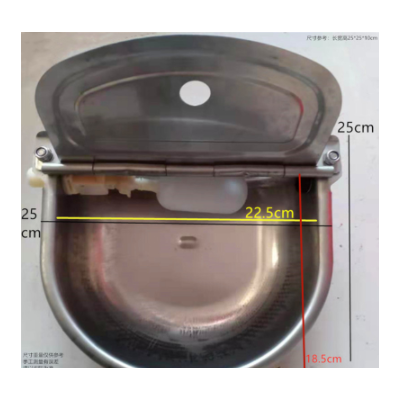 牛水碗狗碗羊不锈钢水碗圆碗椭圆水碗浮球自动补水饮水器马水碗