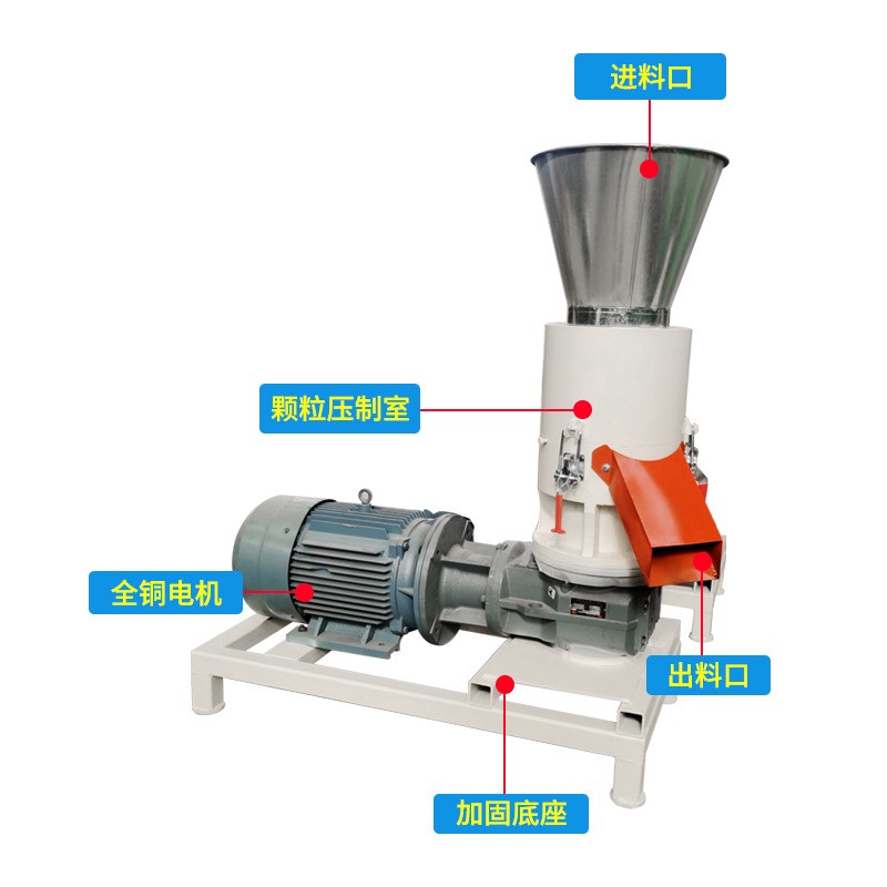 燃料颗粒机300型400型生物质燃料颗粒机稻壳棉秆杂草颗粒成型机图4