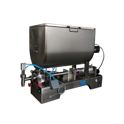 卧式单头膏体灌装机 半自动番茄酱 小型灌装机 自动定量灌装机