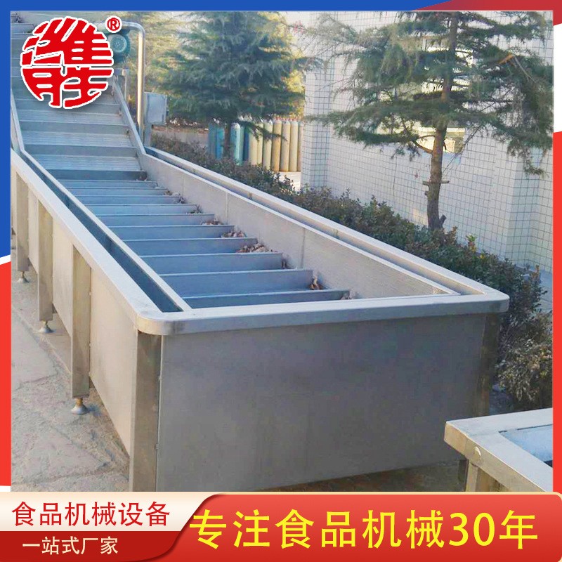 商用蔬菜漂烫预冷流水作业线 全自动果蔬漂烫机设备 藕带蒸煮机图4