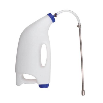 犊牛灌服器不锈钢管灌药壶小牛灌奶器不锈钢塑料可选犊牛胃管