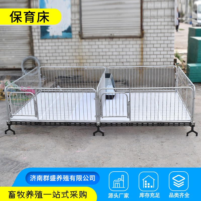 包邮国标镀锌保育床 加厚加重带电热板仔猪育雏床产床保育栏现货图4