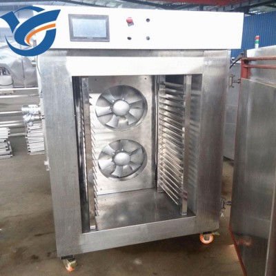 移动万向式轮速冻设备 不锈钢液氮速冻柜 低温水饺馄饨速冻机