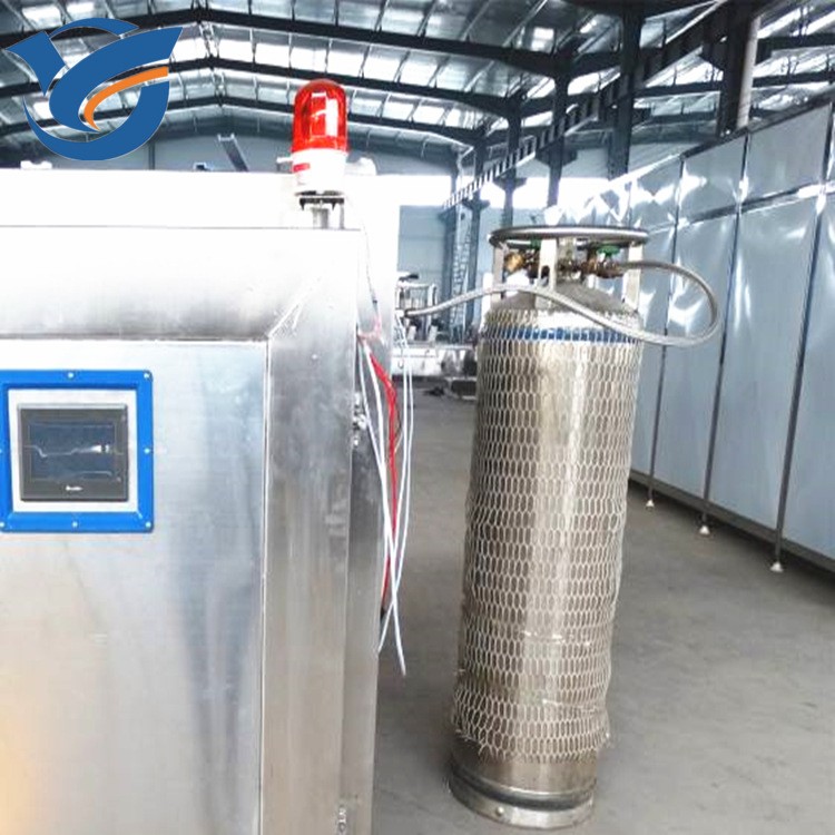 移动万向式轮速冻设备 不锈钢液氮速冻柜 低温水饺馄饨速冻机图3