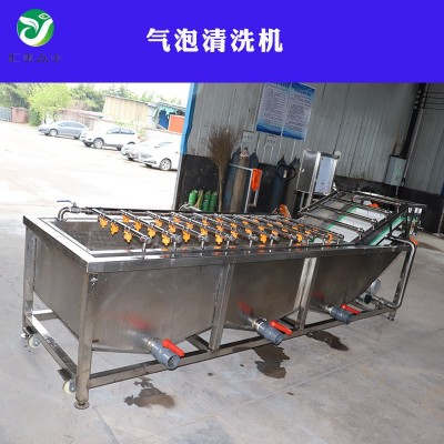 不锈钢高压喷淋自动输送梅干菜酸菜无损气泡清洗机多功能清洗机