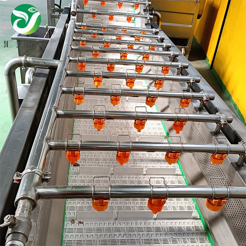 不锈钢高压喷淋自动输送梅干菜酸菜无损气泡清洗机多功能清洗机图3