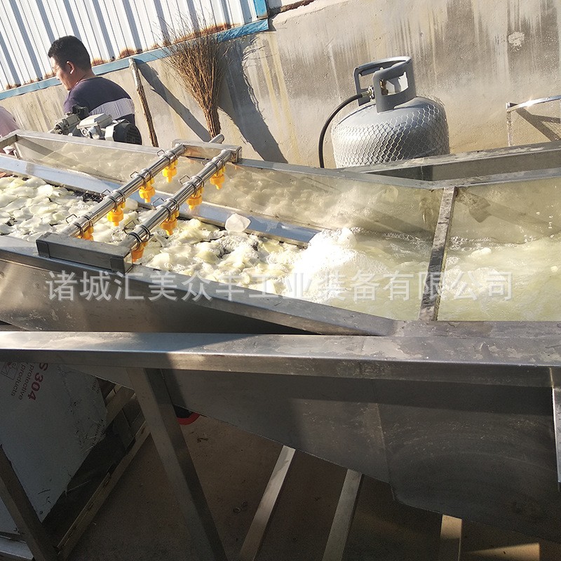 商用全自动洗菜机 果蔬气泡清洗机 不锈钢全自动蔬菜清洗机图5