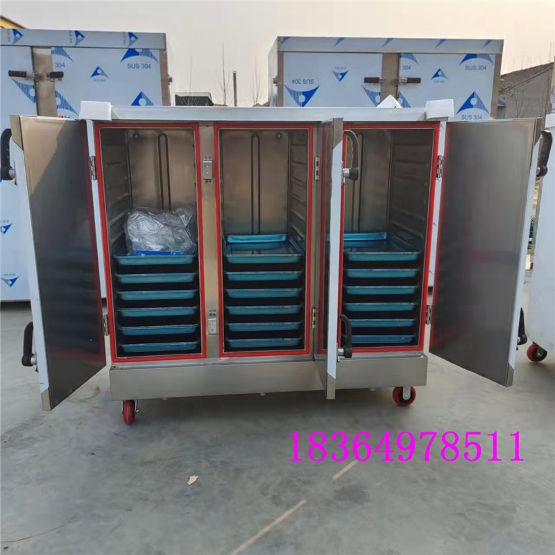 单门12盘馒头电蒸饭车商用双门24盘燃气蒸箱咪头包子蒸箱图4