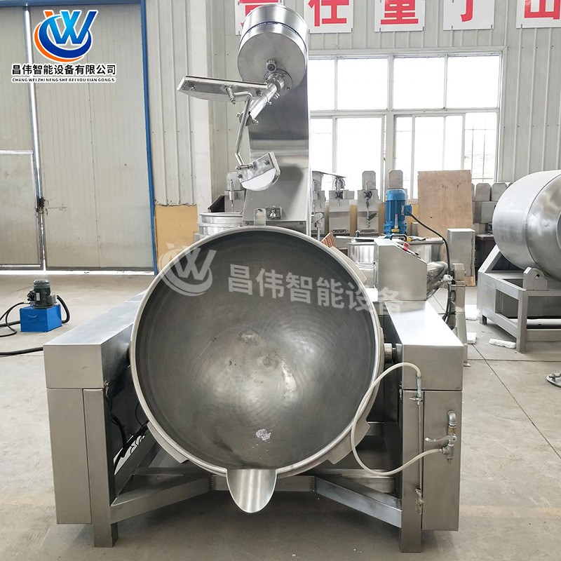 全自动行星燃气加热搅拌炒锅 不锈钢行星炒锅 全自动枣泥馅料炒锅图3