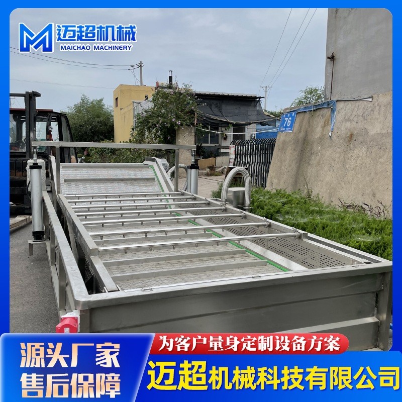 全自动喷淋式果蔬清洗机 叶类蔬菜高压气泡清洗机 清洗流水设备图4