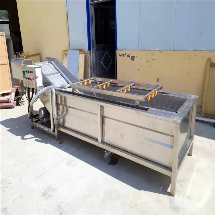 根茎类果蔬气泡清洗机瓜果蔬菜土豆地瓜药材类清洗设备商用全自动图2