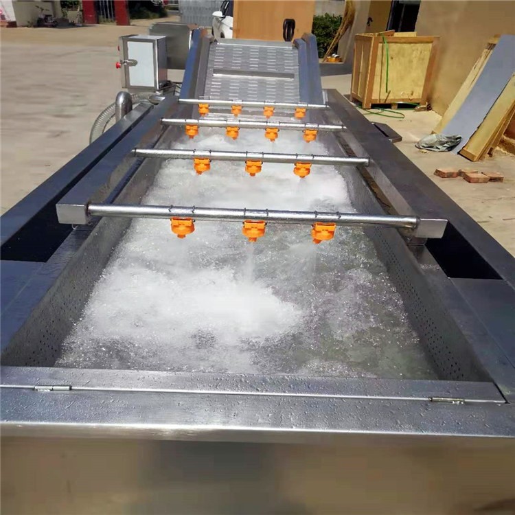 商用洗菜机 果蔬气泡清洗机 不锈钢鼓泡喷淋式海鲜类清洗风干机图5