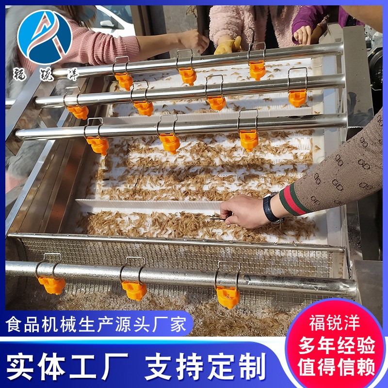 商用果蔬清洗设备 辣椒毛豆风选清洗机 多功能叶菜类气泡清洗机图3