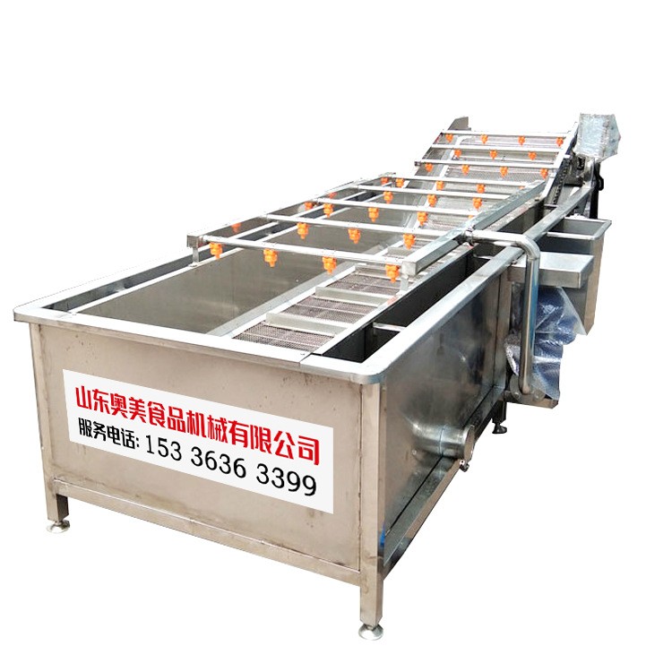 不锈钢果蔬清洗机 蔬菜气泡清洗机 水果蔬菜清洗加工设备厂家图4