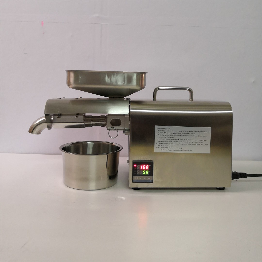 核桃温控不锈钢商用榨油机不锈钢榨油机批发全自动小型商用榨油机图5