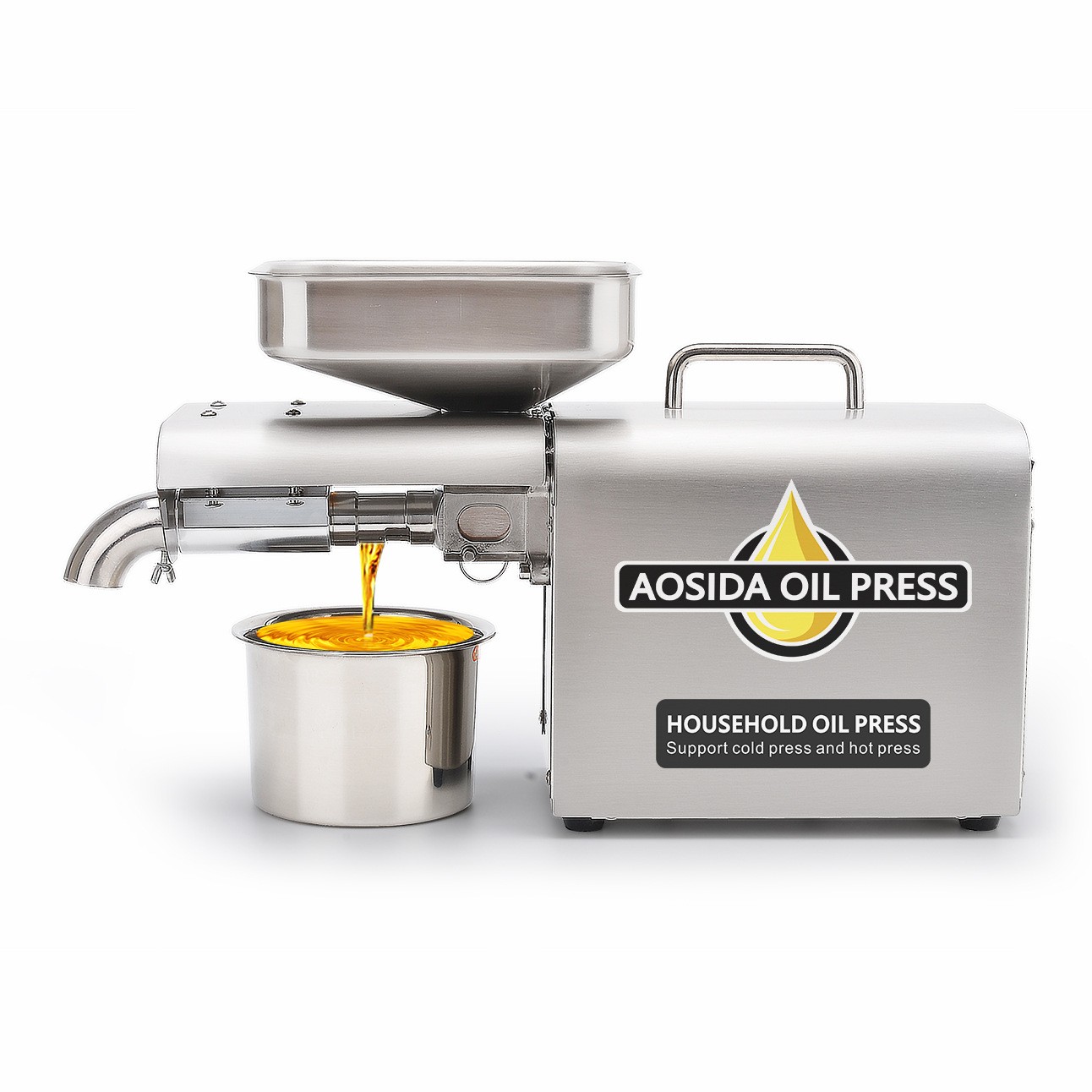 工厂批发不锈钢榨油机批发全自动小型商用榨油机小型不锈钢榨油机图3