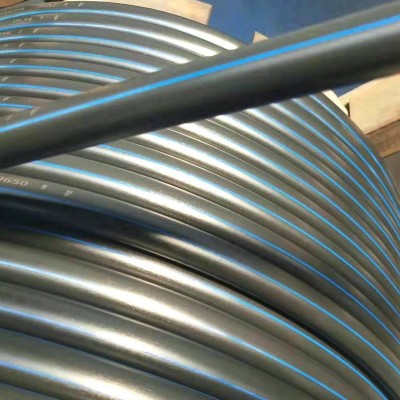 现货销售75PE水管 园林灌溉管材黑色PE管 农业节水灌溉63pe盘管