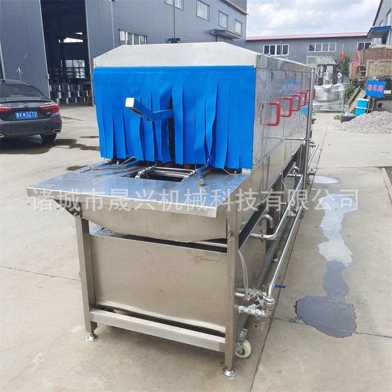 全自动周转筐清洗机 水果蔬菜塑料框清洗设备 周转箱食品筐洗箱机图4