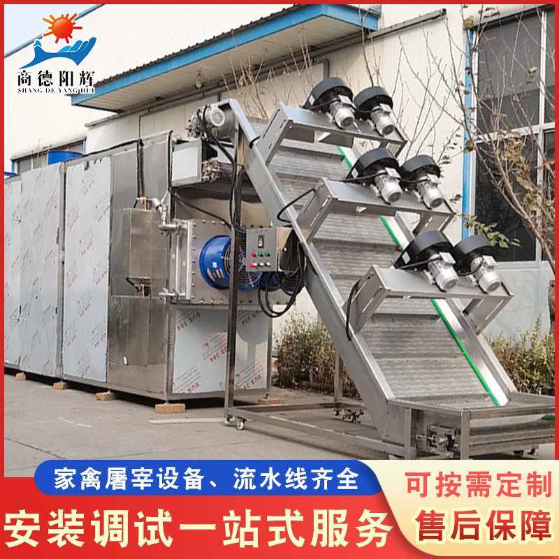 隧道式食品烘干机 鸡胸肉加热网带烘干线 工业用流水线式烘干机图4