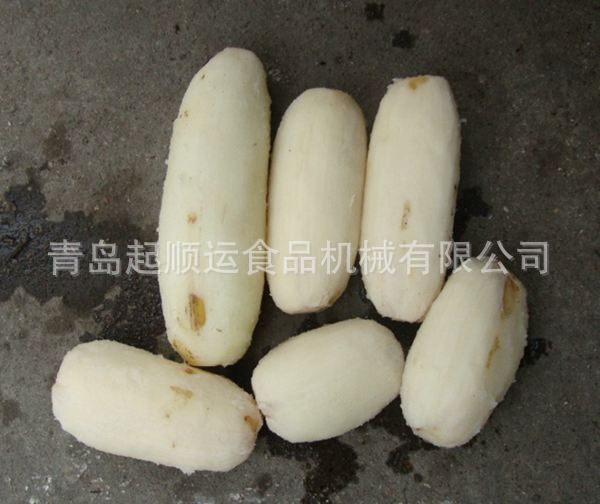 莲藕去皮机效果