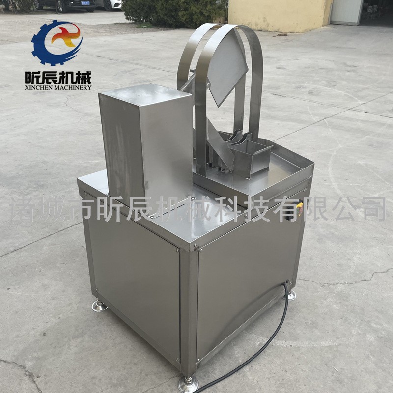 泰国椰子自动抽汁设备不锈钢椰壳切半机开椰子机器椰子劈半机图2