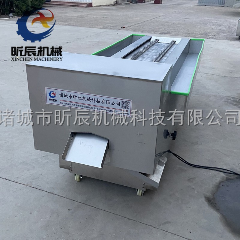 昕辰调速鸡爪切杆机鸡爪鸭爪分切段机不锈钢无骨屑凤爪切割机图4