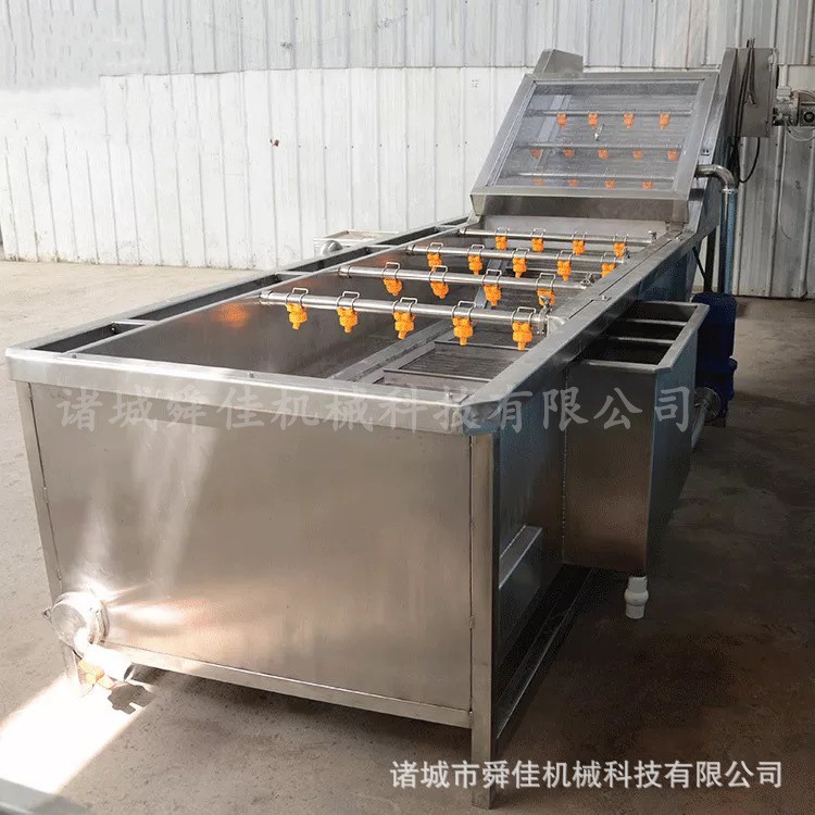 胡萝卜气泡清洗机 果蔬高压喷淋式气泡清洗设备 山药去泥洗菜机图3