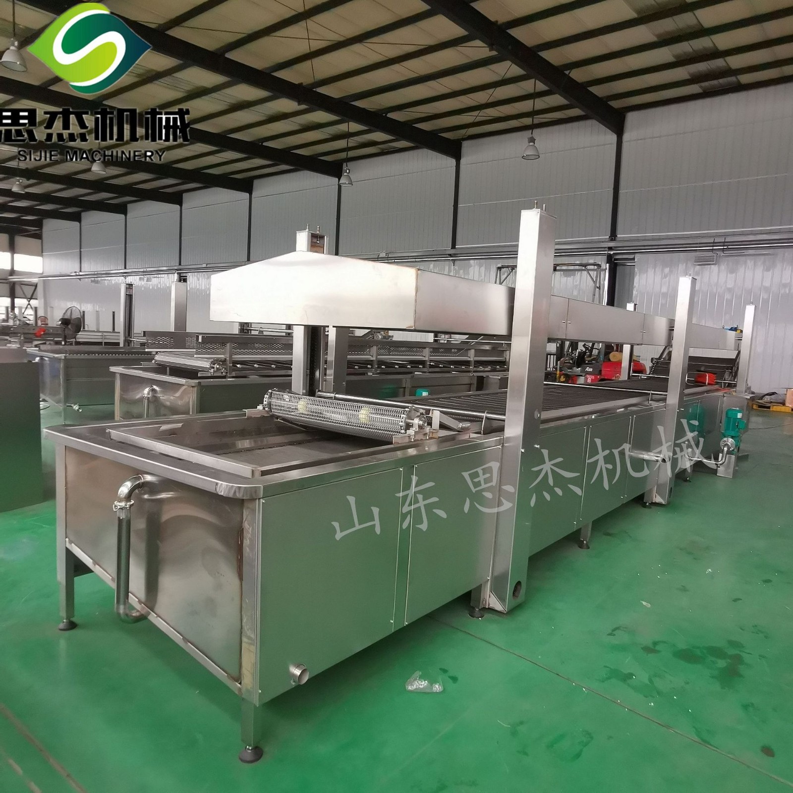 肉制品蒸煮卤煮加工流水线 304不锈钢自动刮渣设备厂家直供设备图4