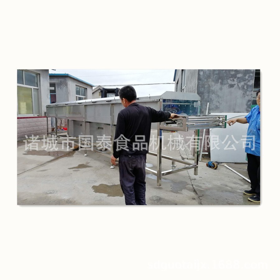 鲜玉米棒加工设备 鲜玉米清洗蒸煮生产线 粘糯玉米蒸煮设备图1