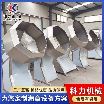 科力机械八角拌料机 不锈钢花生米八角拌料机 批把梗八角拌料机