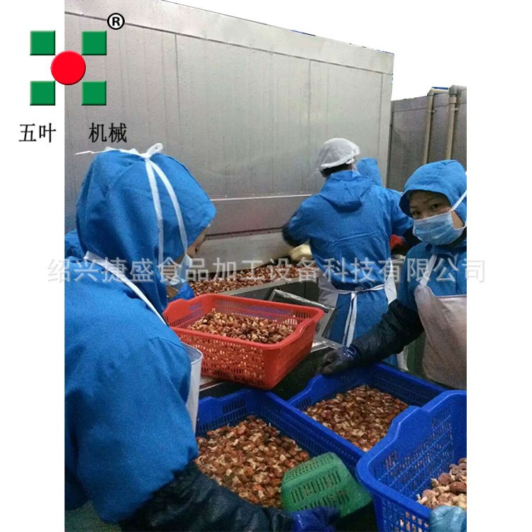 定制优质小龙虾加工设备 潜江龙虾清洗机 速冻虾尾生产流水线wp图2