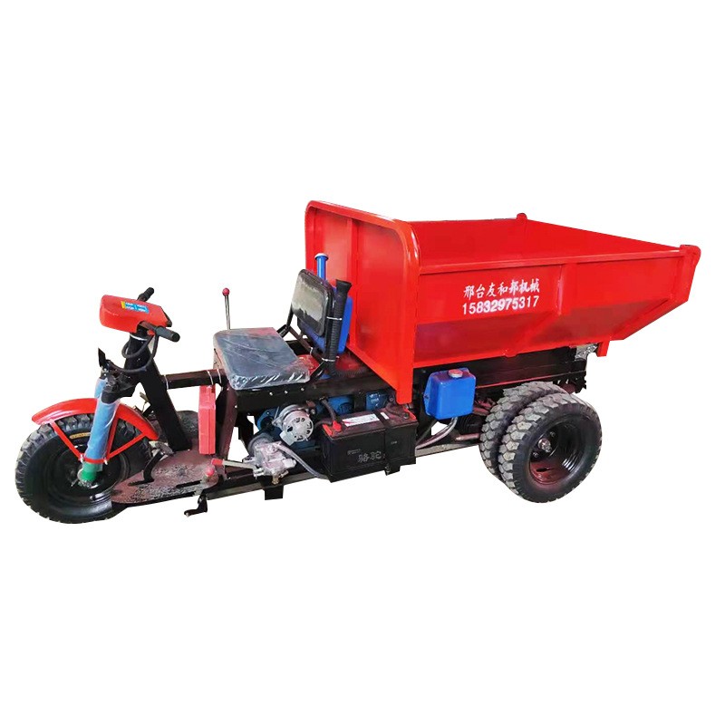 供应工地载重拉货三轮车矿用液压自卸翻斗运输车农用柴油车载重王图5