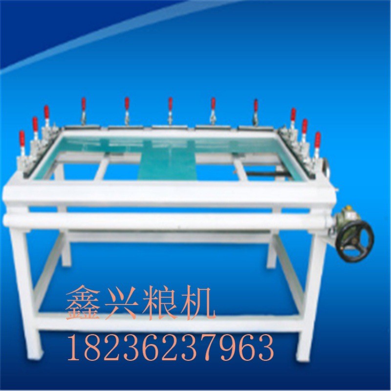 面粉厂筛格绷装机 平筛用 面粉厂用装罗底设备 高方筛用绷装机图2