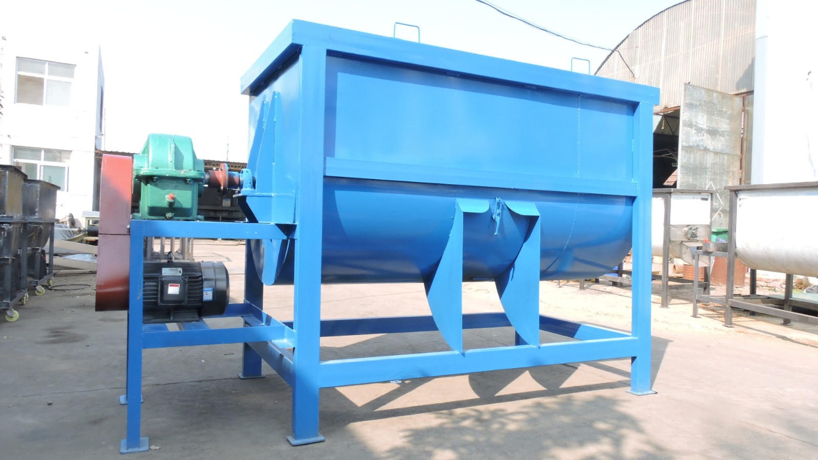 小型食用菌土壤有机肥U型拌料罐 小型家用育苗基质营养土拌料机图3