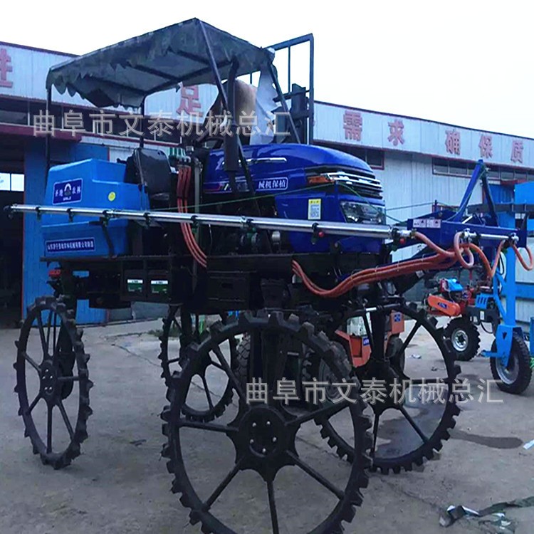 宽幅喷杆农用打药机 四轮自走柴油打药车 水稻打药机图2