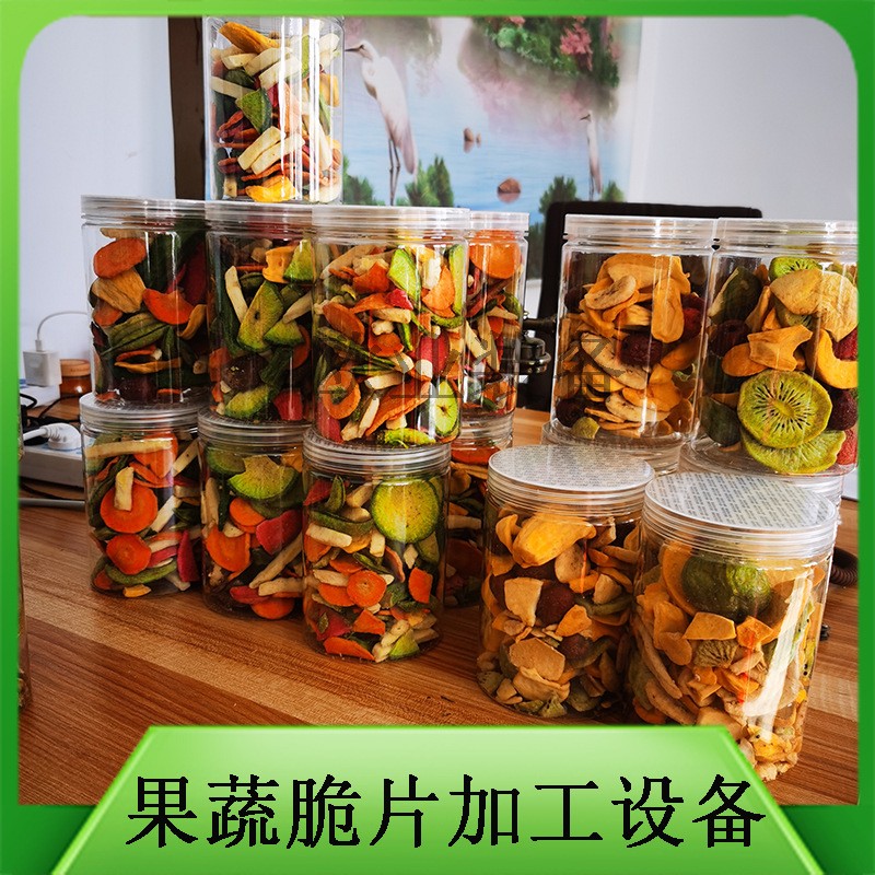 新型休闲食品加工设备 农村致富创业项目 蔬菜干脱水果蔬脆片加工图3