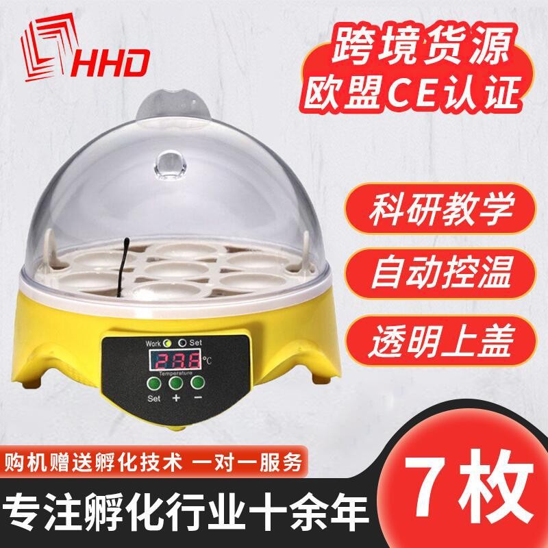 7枚迷你小鸡孵化养殖孵蛋器 小型家用鸟类鸡蛋孵化器智能孵化机图3
