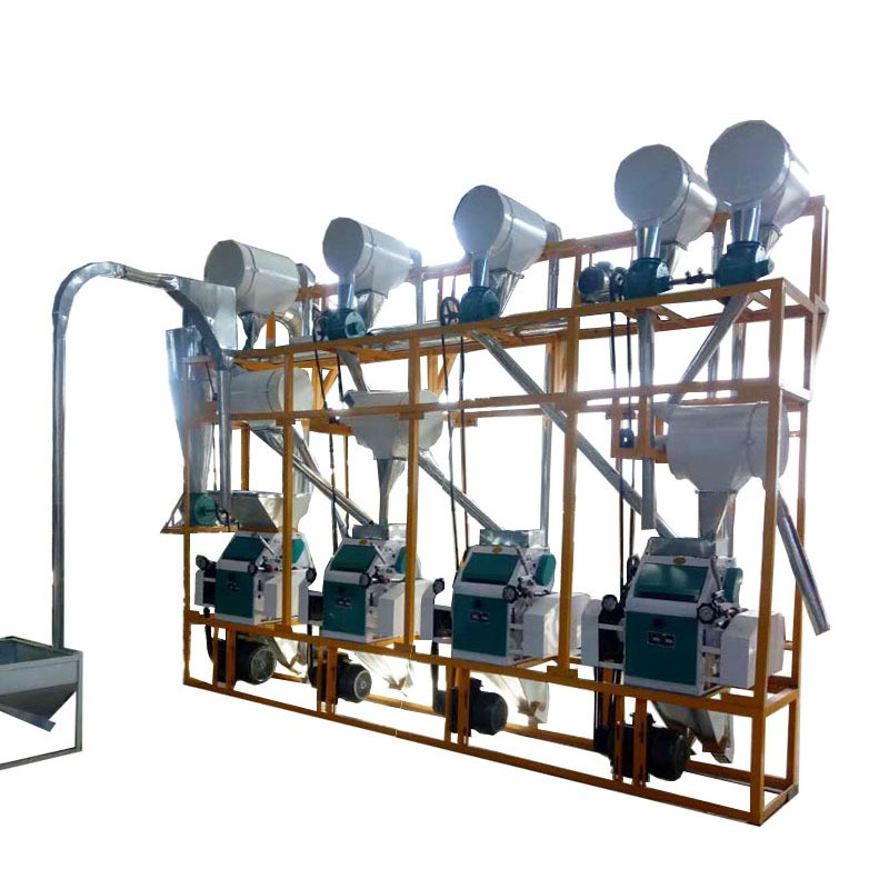 磨粉机 全自动磨粉机 4组磨粉机机组 6组平筛磨粉机组图5