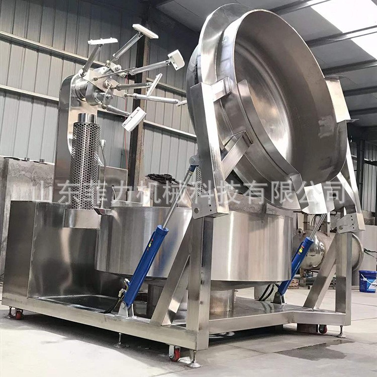 商用快餐店炒菜机器 大型全自动炒菜机 2千人吃饭的大型炒菜锅图5