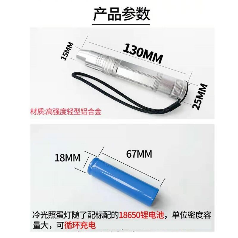 孵蛋检查种蛋发育 孵化选蛋照蛋器 孵化机用照蛋仪 LED冷光照蛋灯图4