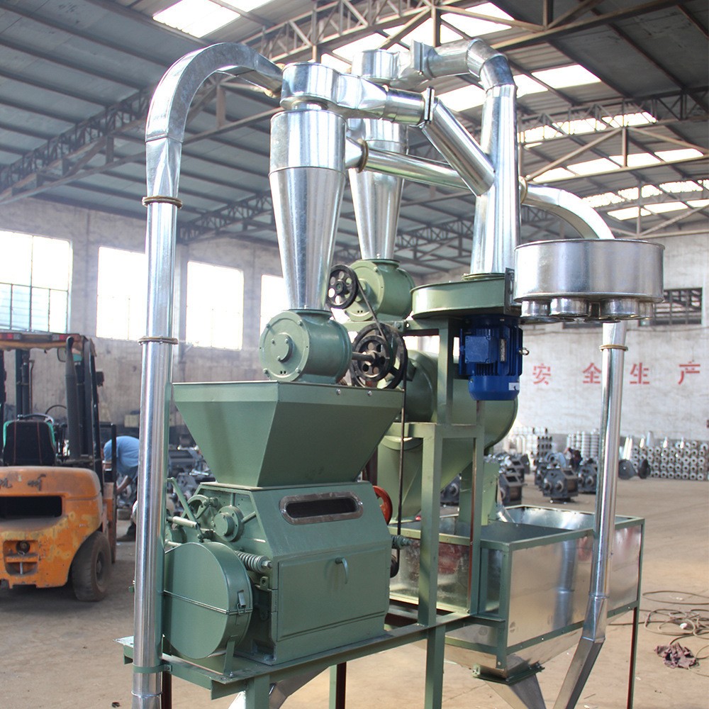 供应食品玉米大米粉碎机 6FD-40食品高粱磨粉机 粮食磨粉设备图2