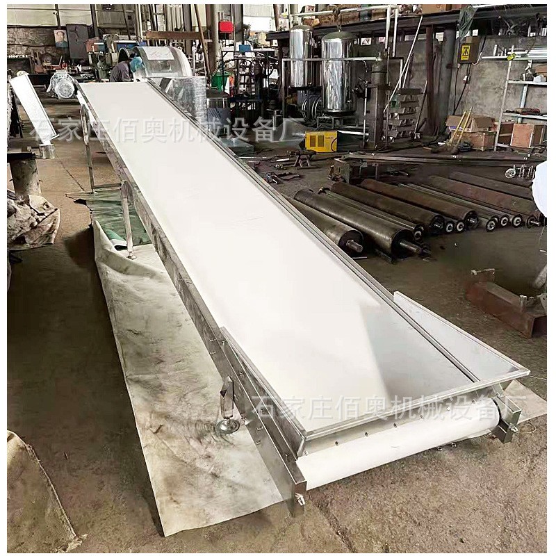 枸杞皮带输送机pvc裙边挡板爬坡传送带食品颗粒粉末皮带提升机图4