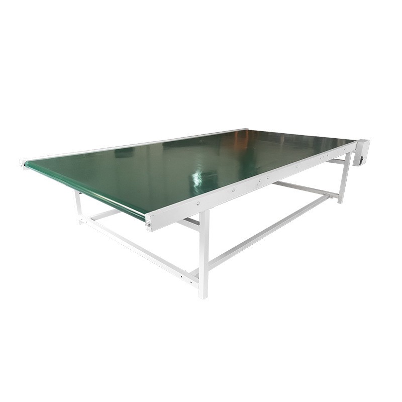 广东皮带输送机 短拉带式平行裙边挡板传送带 车间小型输送机厂家图2