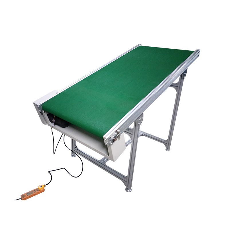 广东皮带输送机 短拉带式平行裙边挡板传送带 车间小型输送机厂家图4