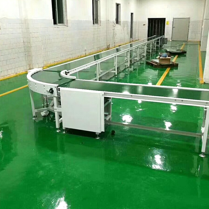 90度皮带转弯机 自动化防静电环形输送机设备 环形转弯输送带厂家图4